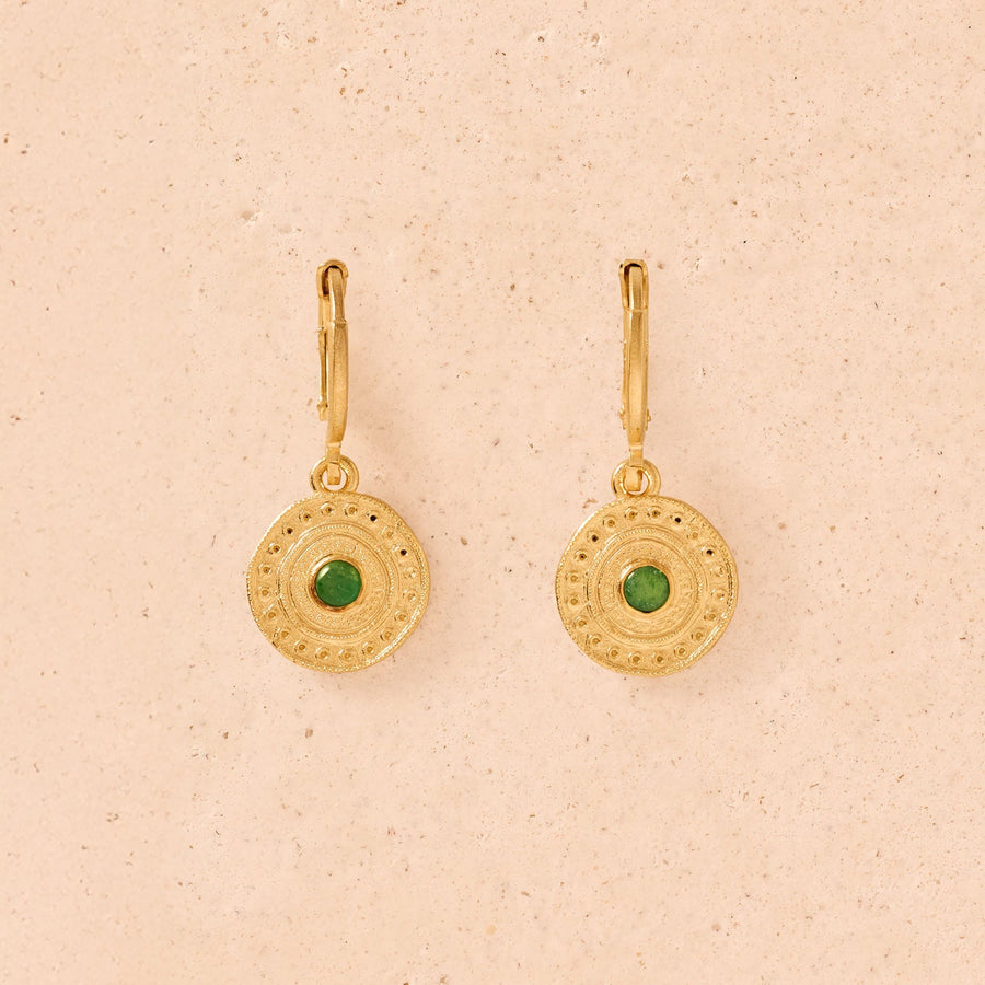 Alba Green Earrings